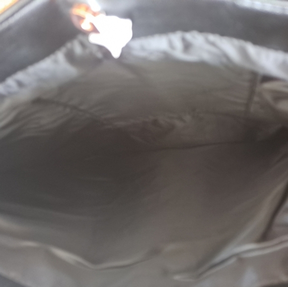 Victoria's Secret new with tag black tote bag with fringe faux leather - Picture 6 of 9